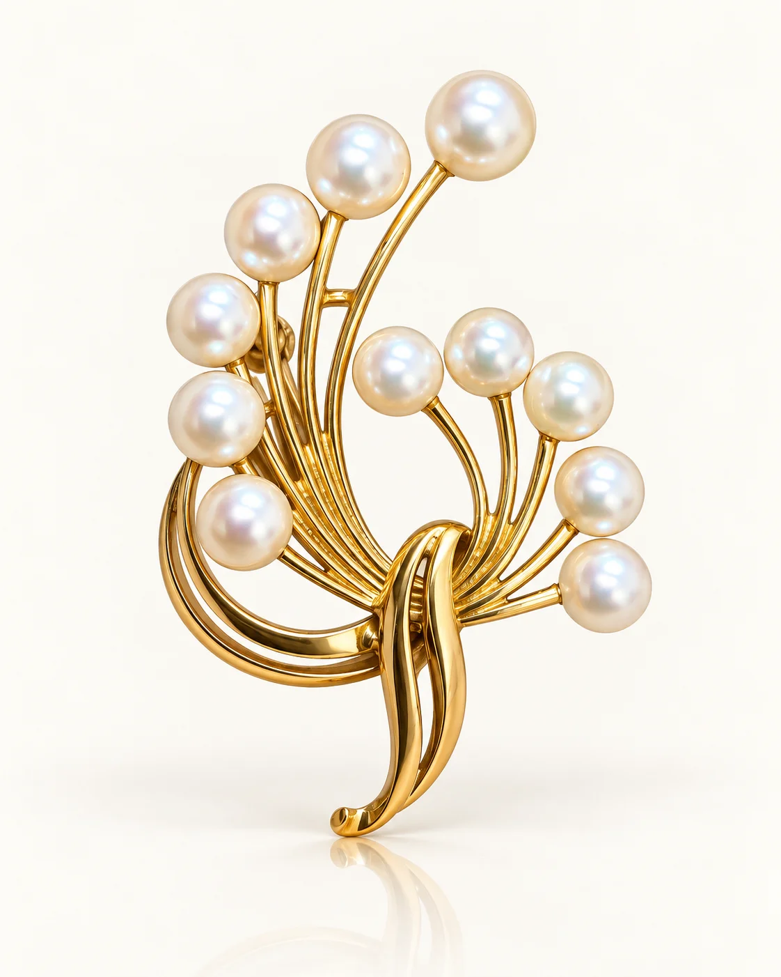 18k Mikimoto Pearl Brooch